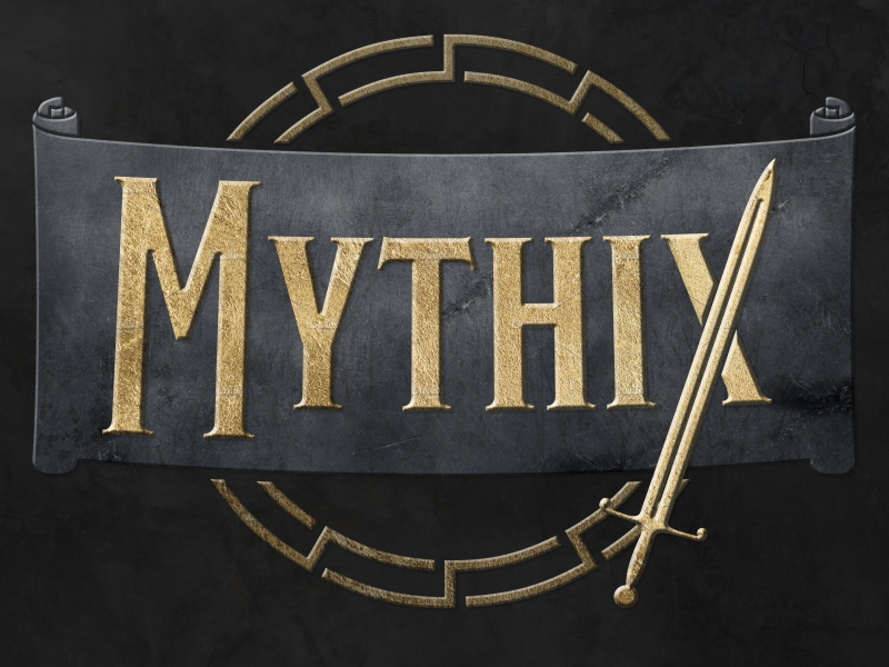 Mythix Logo. Brand that represents Thorne's Tales for Greg Prado.